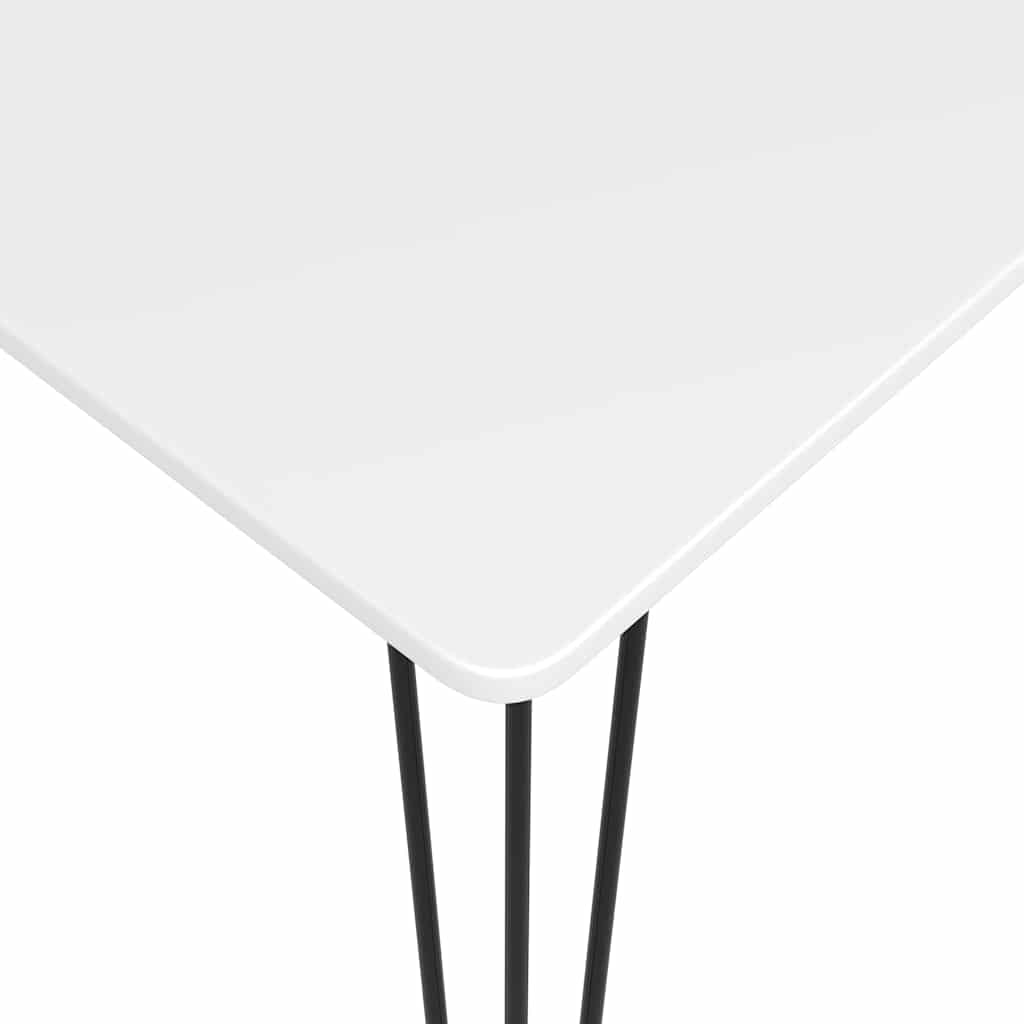vidaXL Bar Set | White | MDF, Steel, Reclaimed wood | Footrest | Bar Set 5