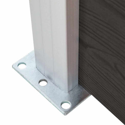 148973 vidaXL Fence Panel WPC 175x186 cm Black 5