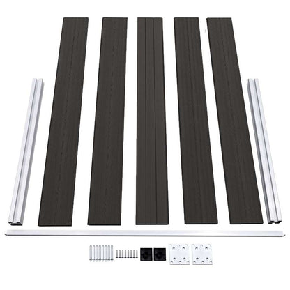 vidaXL Fence Panel WPC 180x105 cm Black 5