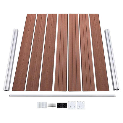 148980 vidaXL Fence Panel WPC 180x146 cm Brown 4