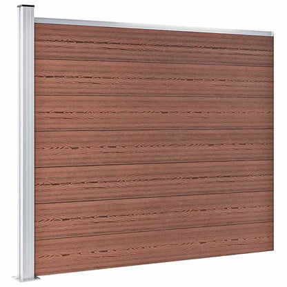 vidaXL Fence Panel WPC 175x146 cm Brown 2