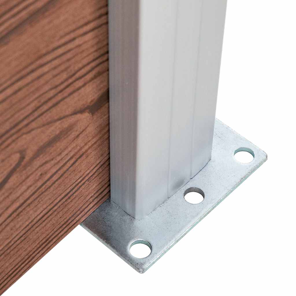 vidaXL Fence Panel WPC 175x146 cm Brown 6