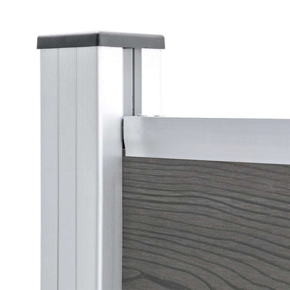 148982 vidaXL Fence Panel WPC 180x146 cm Grey 4