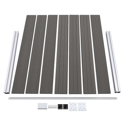 148982 vidaXL Fence Panel WPC 180x146 cm Grey 6