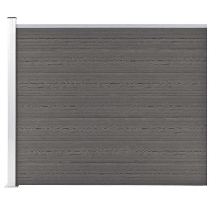 vidaXL Fence Panel WPC 175x146 cm Grey 3