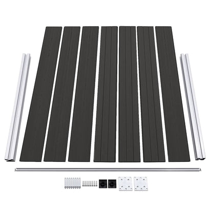 148984 vidaXL Fence Panel WPC 180x146 cm Black 6