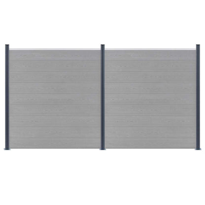 vidaXL Fence Posts 3 pcs Dark Grey 185 cm Aluminium 2