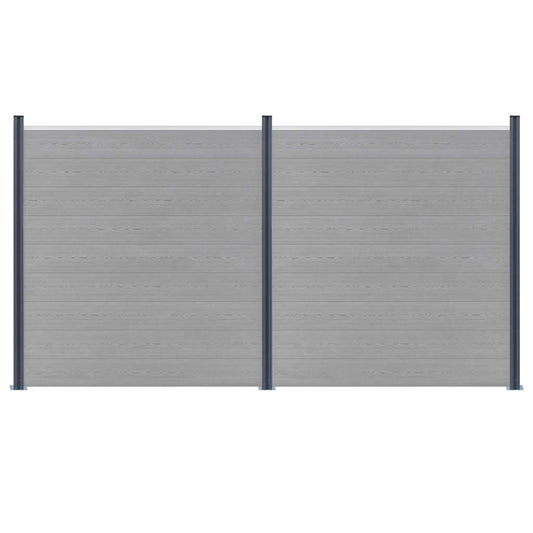 vidaXL Fence Posts 3 pcs Dark Grey 185 cm Aluminium 2