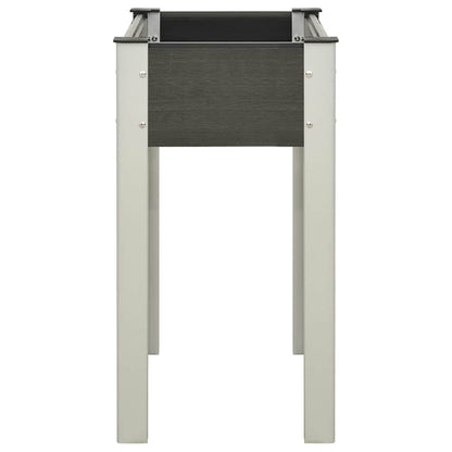 Garden Raised Bed WPC Grey 75 x 40 x 75 cm
