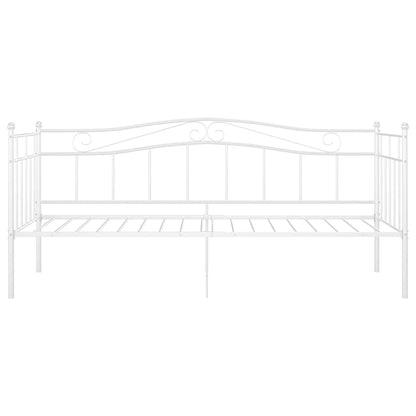 Sofa Bed Frame without Mattress Metal 90x200 cm White