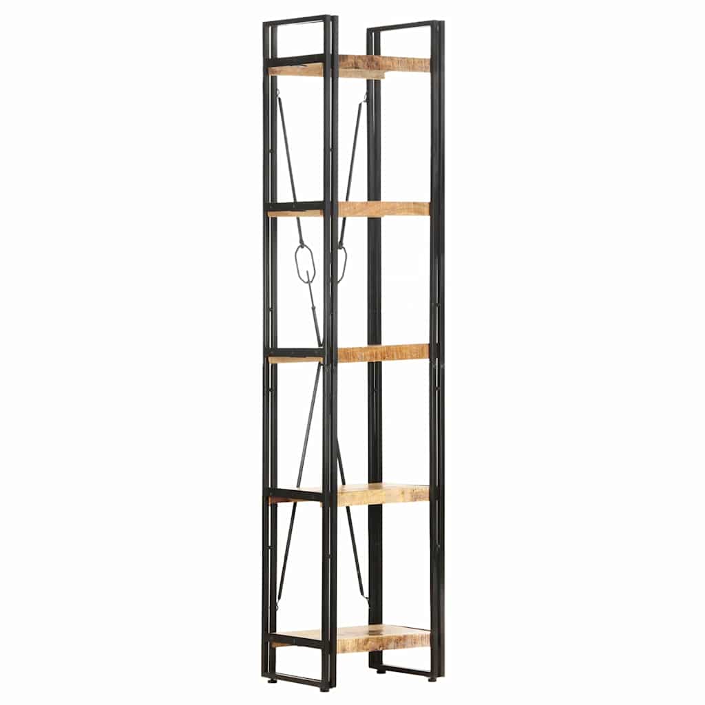 5-Tier Bookcase Brown Height 180 cm 40 cm Solid mango wood