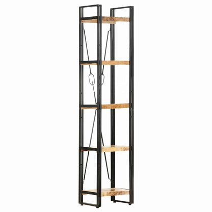 5-Tier Bookcase Brown Height 180 cm 40 cm Solid mango wood