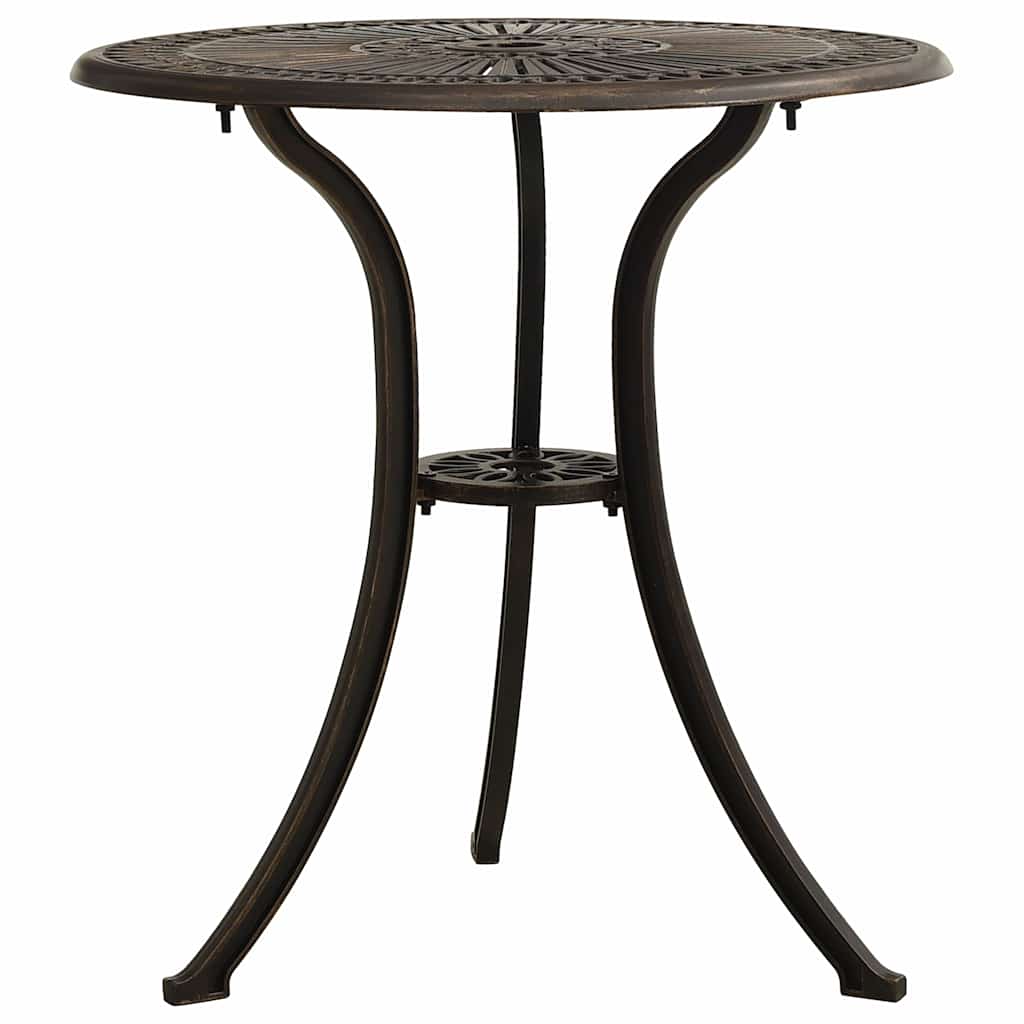 vidaXL Bistro Set | Bronze | Cast aluminium | Medium | Durable | Bistro Set 6