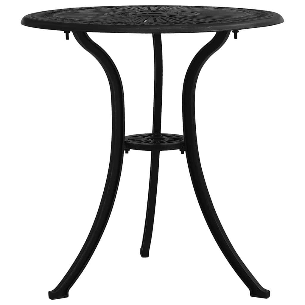 315592 vidaXL 3 Piece Bistro Set Cast Aluminium Black 6