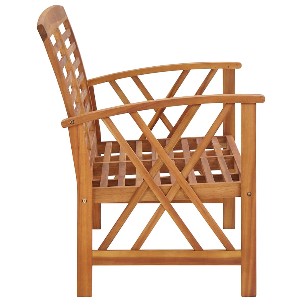 vidaXL 3 Piece Garden Lounge Set Solid Acacia Wood 5