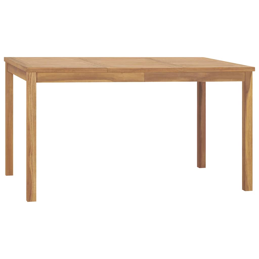 vidaXL Dining Table | Warm brown | Solid teak wood | 140x80x77 cm | Tough 1