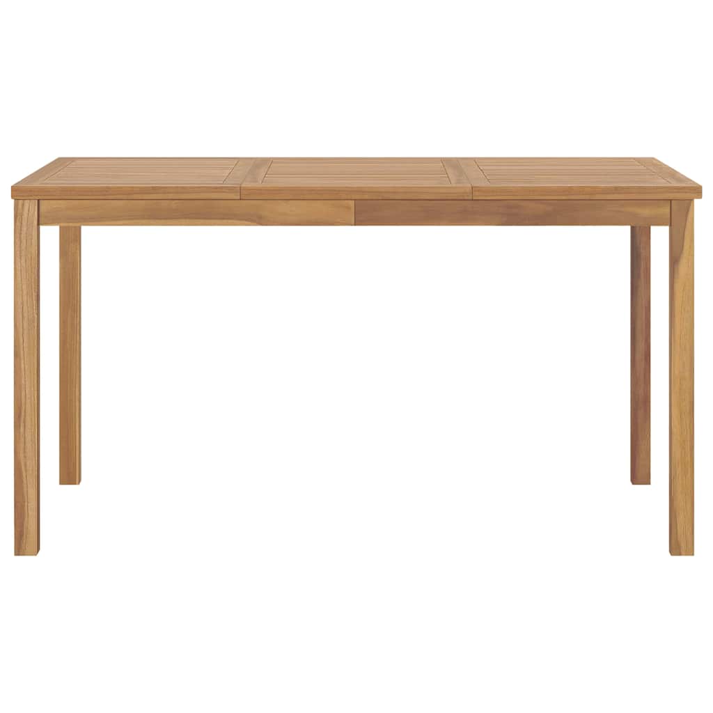 vidaXL Dining Table | Warm brown | Solid teak wood | 140x80x77 cm | Tough 2
