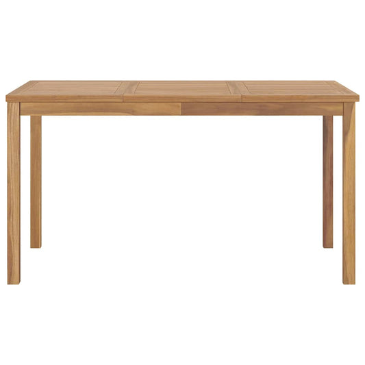 vidaXL Dining Table | Warm brown | Solid teak wood | 140x80x77 cm | Tough 2