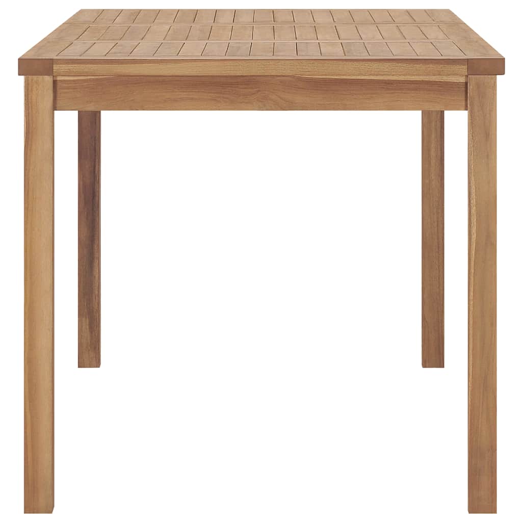 vidaXL Dining Table | Warm brown | Solid teak wood | 140x80x77 cm | Tough 3