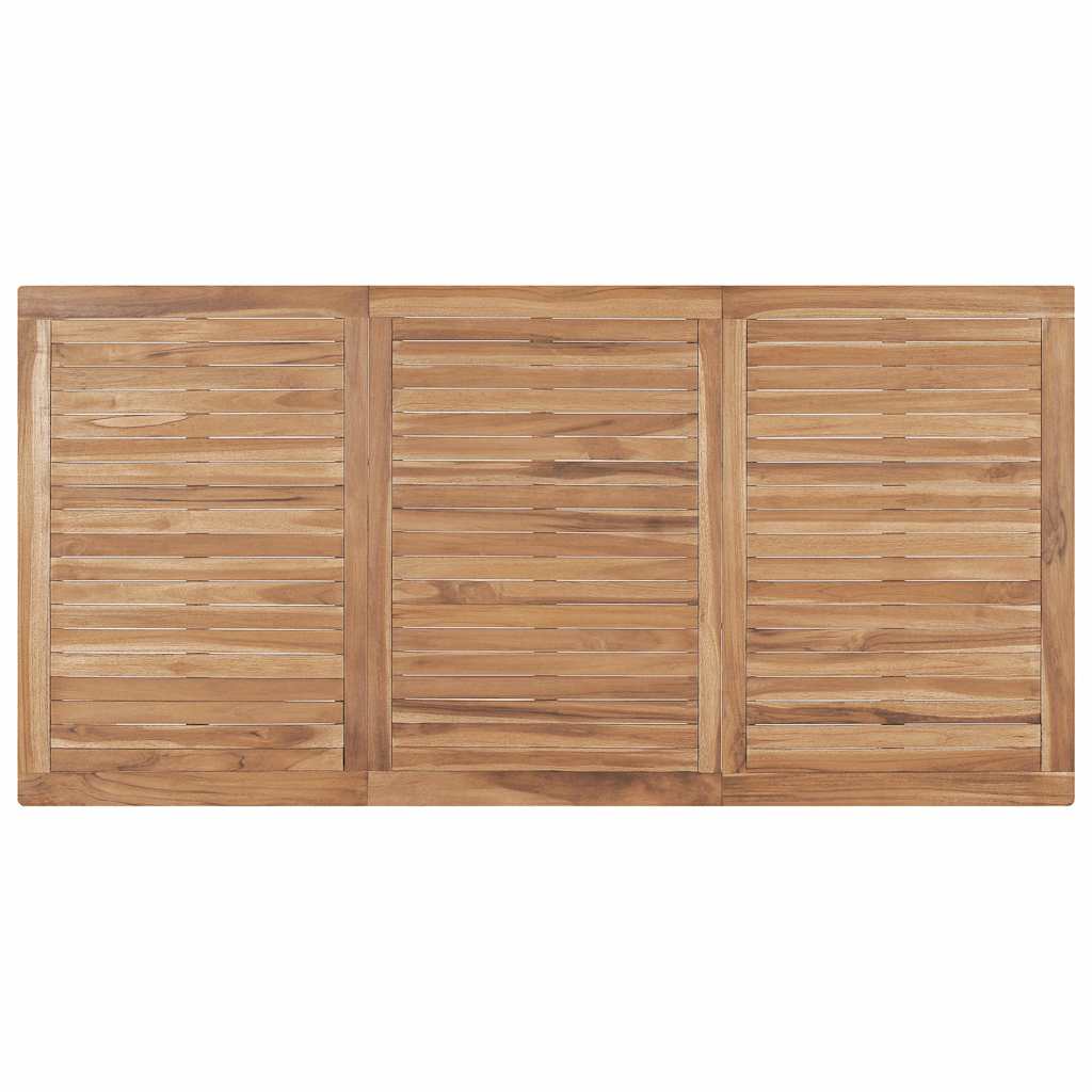 315621 vidaXL Garden Dining Table 180x90x77 cm Solid Teak Wood 4