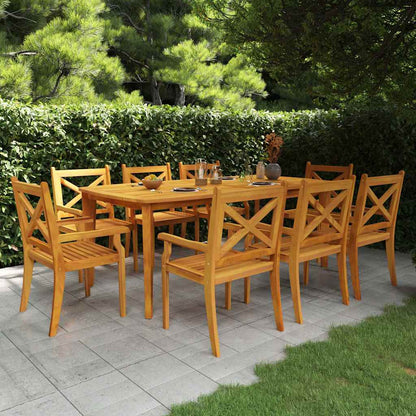 vidaXL 5 Piece Garden Dining Set Solid Wood Acacia