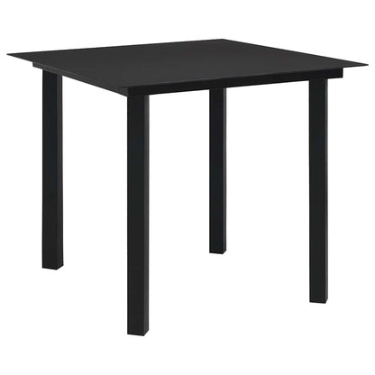 vidaXL 3 Piece Outdoor Dining Set PVC Rattan Black 3