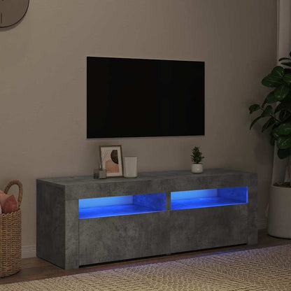 TV Cabinet with LED Lights 120x35x40 cm Concrete grey
