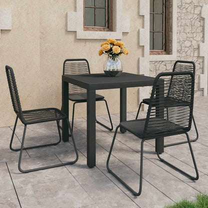vidaXL 5 Piece Garden Dining Set PVC Rattan