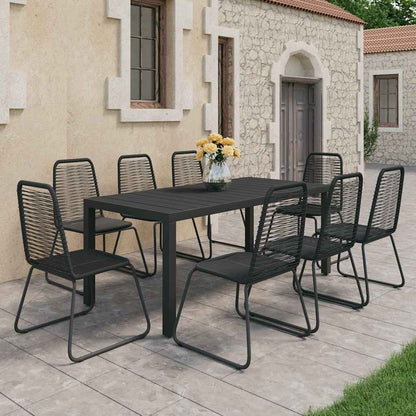 vidaXL 5 Piece Garden Dining Set PVC Rattan