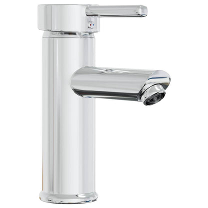vidaXL Built-in Basin with Faucet 91x39x18 cm Ceramic White 5
