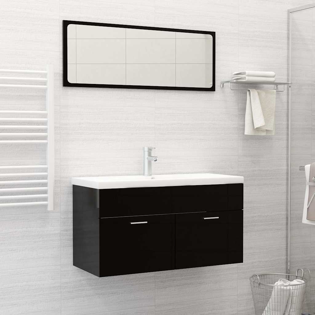 vidaXL Built-in Basin with Faucet 91x39x18 cm Ceramic White 1