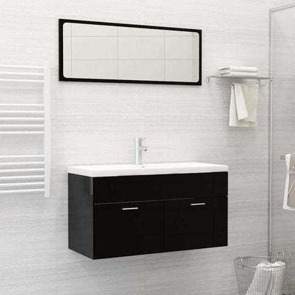vidaXL Built-in Basin with Faucet 91x39x18 cm Ceramic White 1