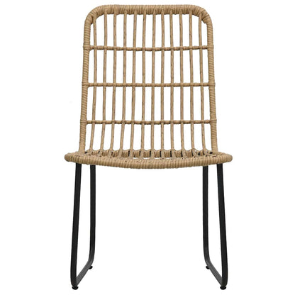 vidaXL 3 Piece Outdoor Dining Set Poly Rattan and Glass 4