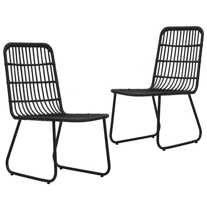 vidaXL 3 Piece Outdoor Dining Set Poly Rattan and Glass 3