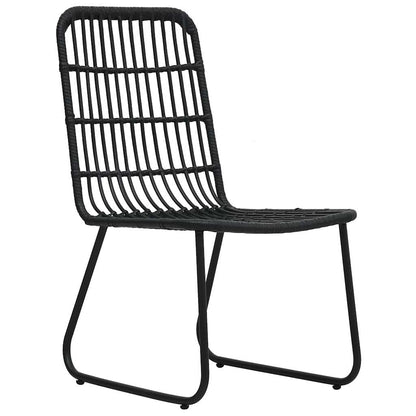 vidaXL 3 Piece Outdoor Dining Set Poly Rattan and Glass 4
