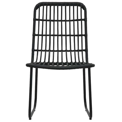 vidaXL 3 Piece Outdoor Dining Set Poly Rattan and Glass 5