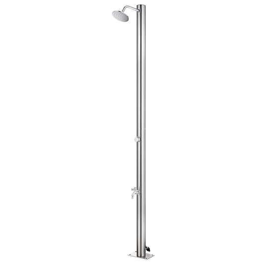 vidaXL Garden Shower 215 cm Stainless Steel 1