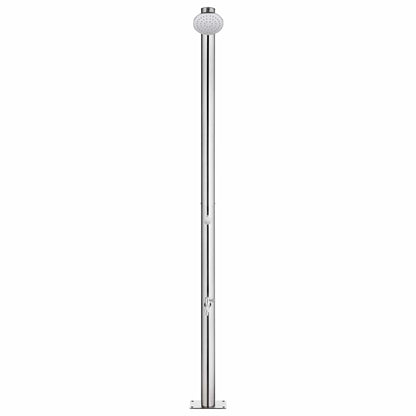vidaXL Garden Shower 215 cm Stainless Steel 3
