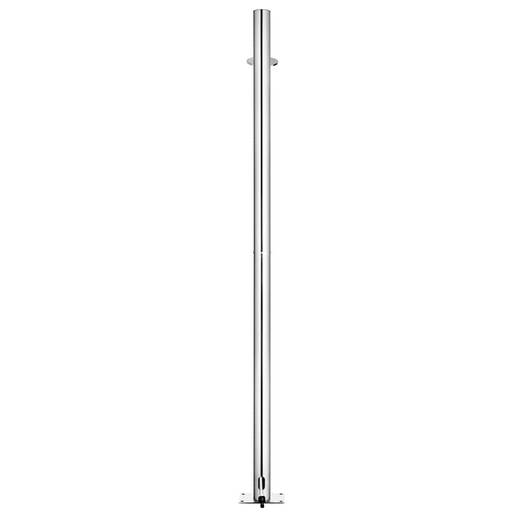 vidaXL Garden Shower 215 cm Stainless Steel 5