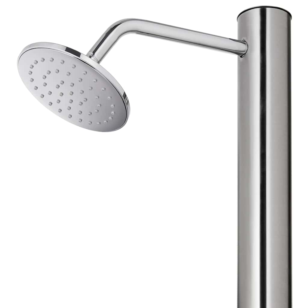 vidaXL Garden Shower 215 cm Stainless Steel 6