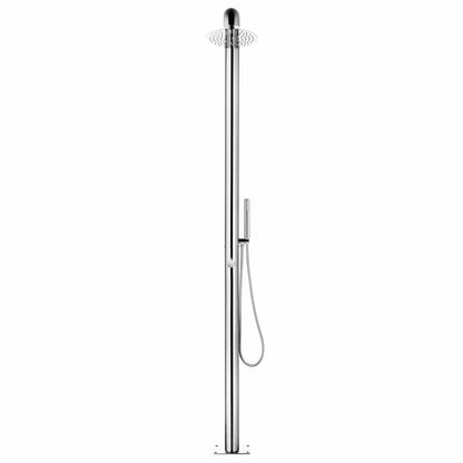 315941 vidaXL Garden Shower 225 cm Stainless Steel 3