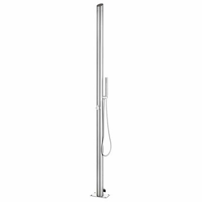 vidaXL Garden Shower | Brushed stainless steel | Stainless Steel 304 2