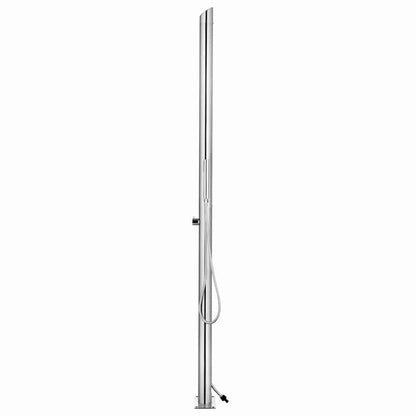 vidaXL Garden Shower | Brushed stainless steel | Stainless Steel 304 4