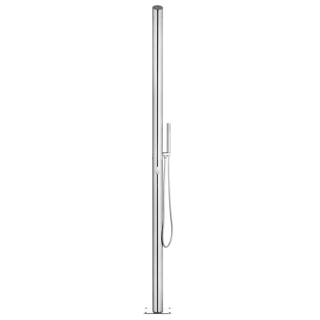 vidaXL Garden Shower | Brushed stainless steel | Stainless Steel 304 5