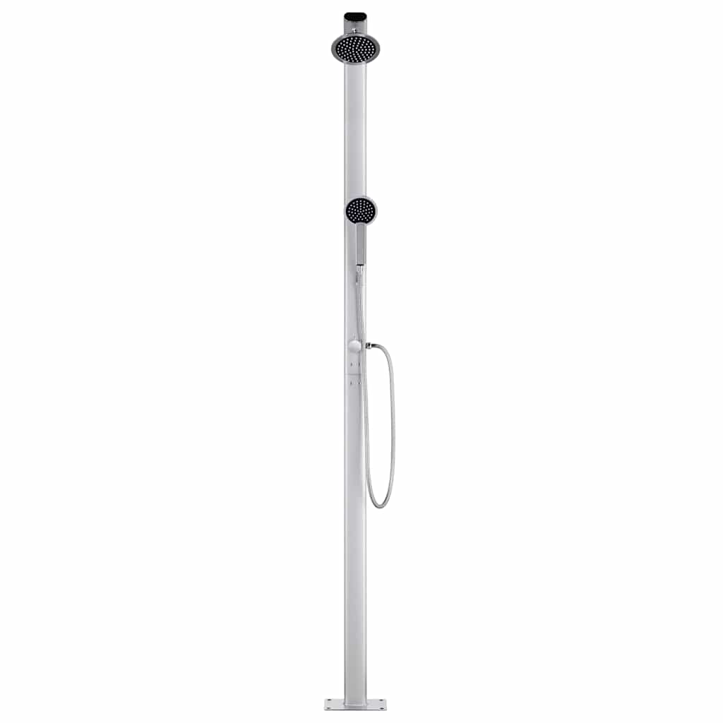vidaXL Garden Shower 215 cm Aluminium 3