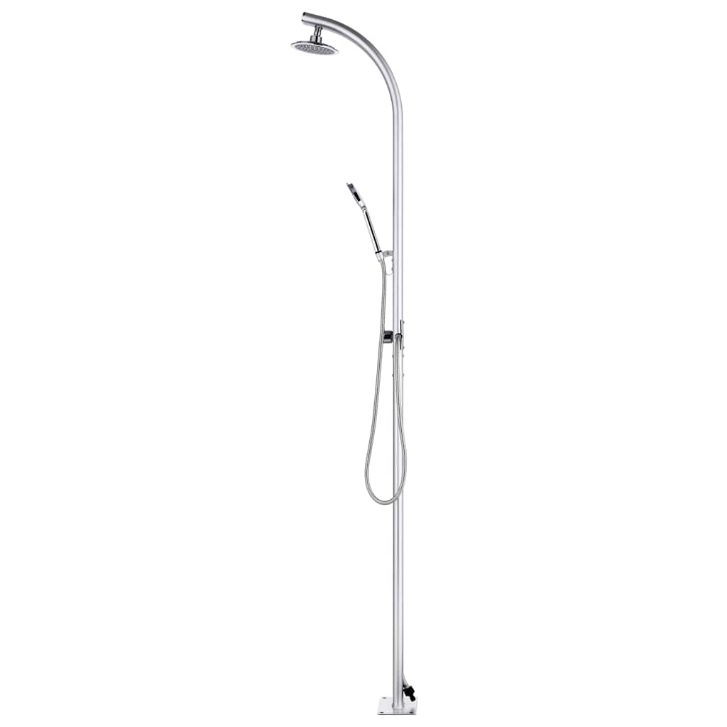 vidaXL Garden Shower 215 cm Aluminium 4