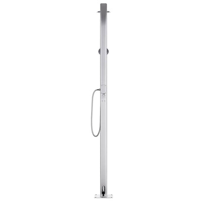 vidaXL Garden Shower 215 cm Aluminium 5