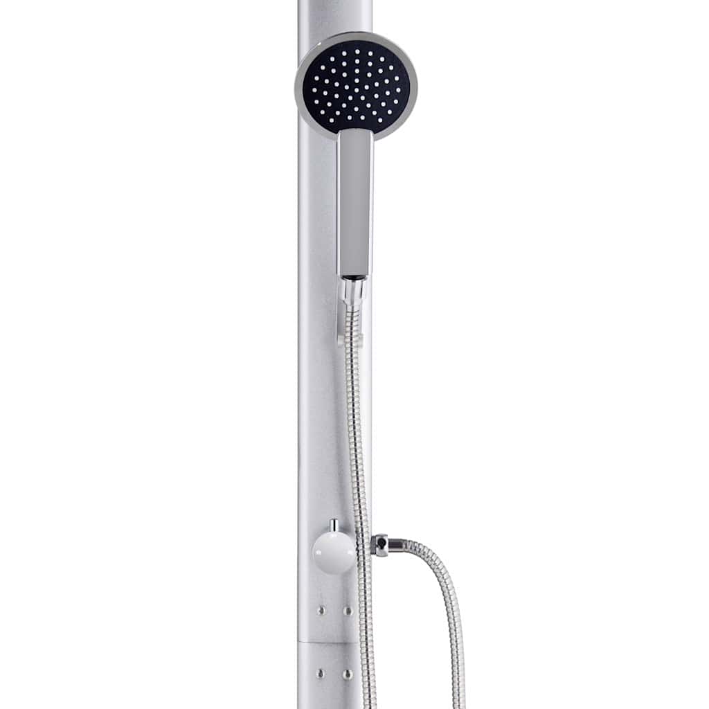 vidaXL Garden Shower 215 cm Aluminium 6