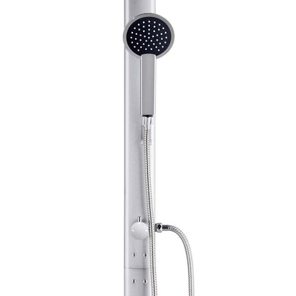 vidaXL Garden Shower 215 cm Aluminium 6