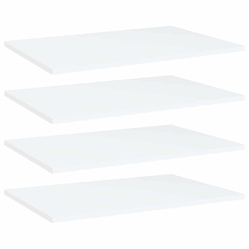Bookshelf Boards 60x40x1.5 cm Engineered Wood 4 pcs White